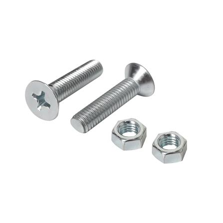 สกรูเกลียวมิลพร้อมนอต JF DEXZON 8X35 มม. แพ็ก 15 ชิ้น