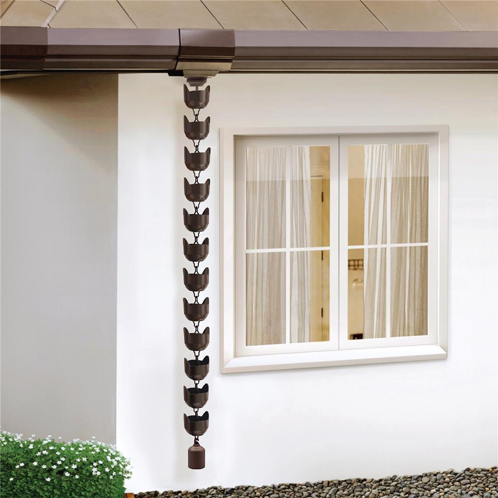 โซ่น้ำลง ลายหน้าแมว SCG 3 เมตร สีน้ำตาลเข้ม