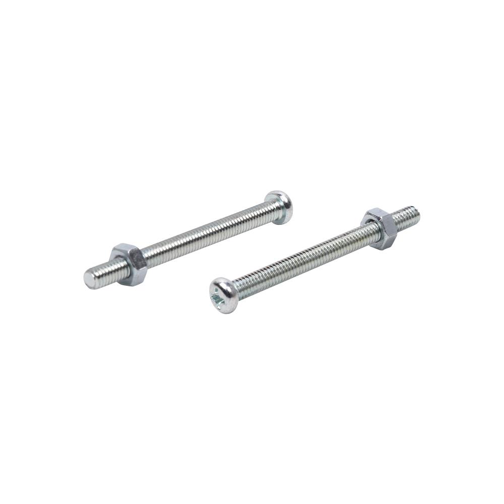 สกรูเกลียวมิลพร้อมนอต JP DEXZON 4X45 มม. แพ็ก 25 ชิ้น