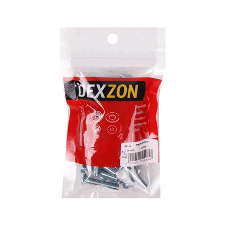 สกรูเกลียวมิลพร้อมนอต JF DEXZON 6X30 มม. แพ็ก 25 ชิ้น_1