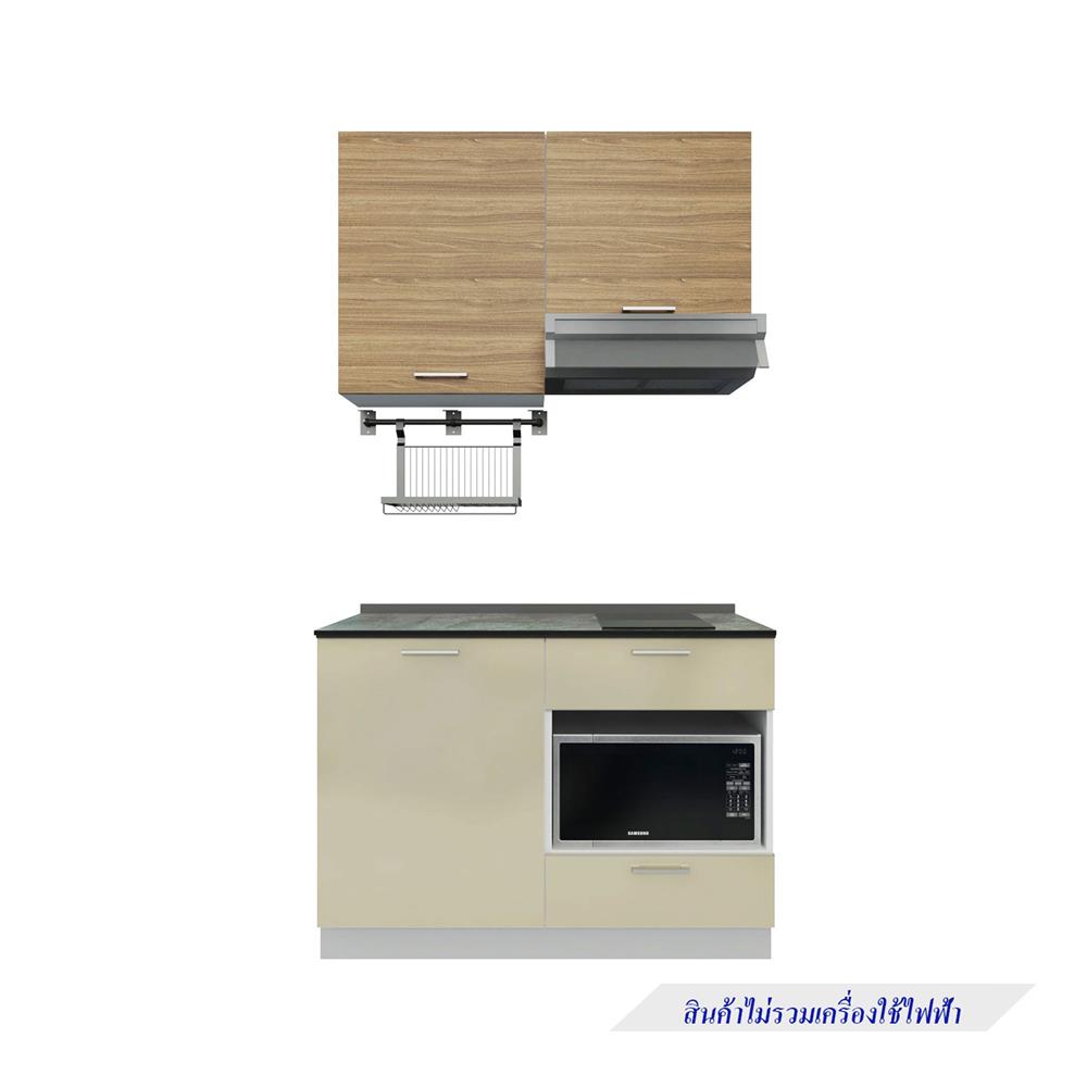 ครัวไม้สำเร็จ STARMARK CONTE 121_L_NS 121 ซม.