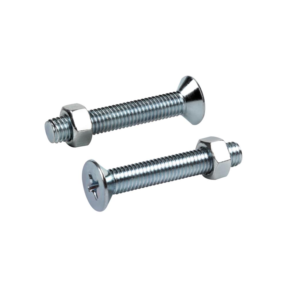 สกรูเกลียวมิลพร้อมนอต JF DEXZON 8X50 มม. แพ็ก 15 ชิ้น