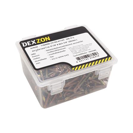 สกรูปลายสว่าน TF DEXZON 8x1-1/4 นิ้ว 500 ชิ้น_2