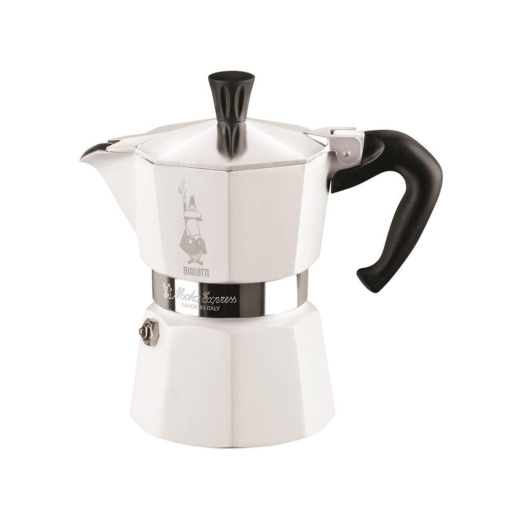หม้อต้มกาแฟ BIALETTI MOKA EXPRESS 3 CUPS สีขาว