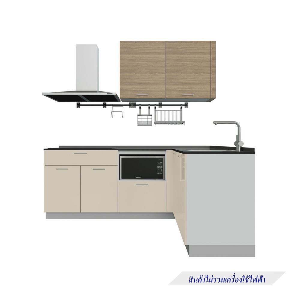 ครัวไม้สำเร็จ STARMARK CONTE L220H_R 220 ซม.