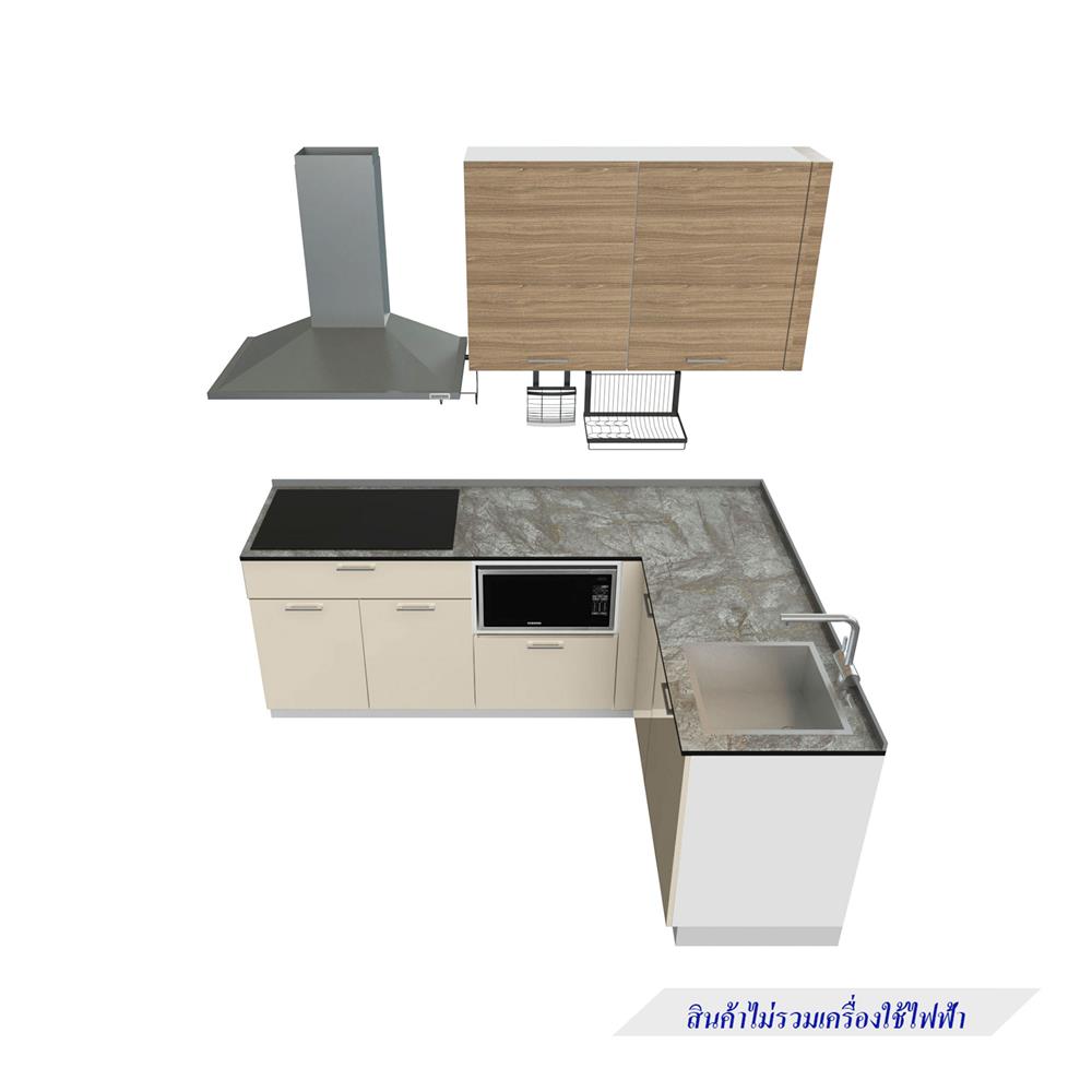 ครัวไม้สำเร็จ STARMARK CONTE L220H_R 220 ซม.
