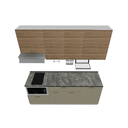 ครัวไม้สำเร็จ STARMARK CONTE 211H_R_NS 211 ซม._2