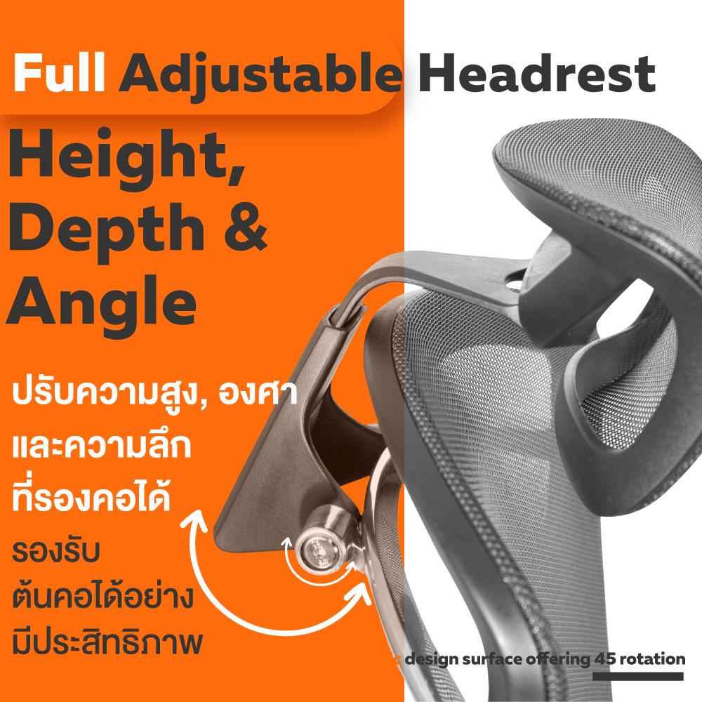 เก้าอี้เพื่อสุขภาพ ERGOTREND รุ่น OSTER สีดำ