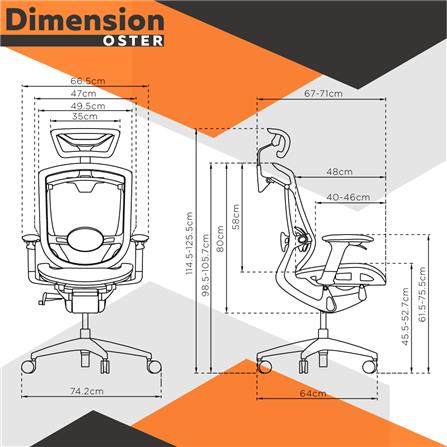 เก้าอี้เพื่อสุขภาพ ERGOTREND รุ่น OSTER สีดำ_10