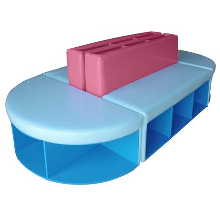โซฟาเด็ก PLAYSANOOK EVF-01 สีฟ้า/ชมพู_1