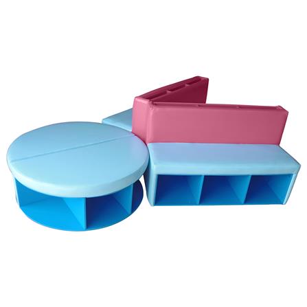 โซฟาเด็ก PLAYSANOOK EVF-01 สีฟ้า/ชมพู_2