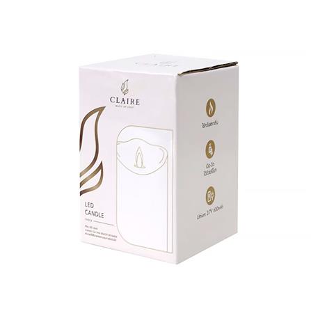 เทียน LED CLAIRE WAX REMOTE RECHARGE DIM 4 นิ้ว 0.3 วัตต์ WARMWHITE สีขาว_4