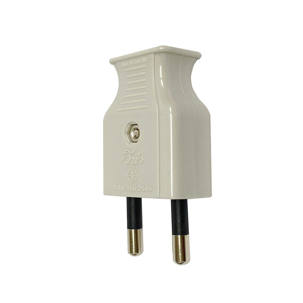 ปลั๊กตัวผู้ 2 ขากลม VENA PP1622 สีเทา