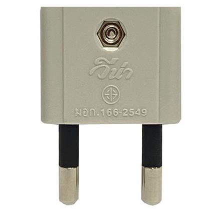 ปลั๊กตัวผู้ 2 ขากลม VENA PP1622 สีเทา_5