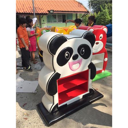 ชั้นวางของเด็ก PLAYSANOOK PANDA สีขาว/ดำ_1