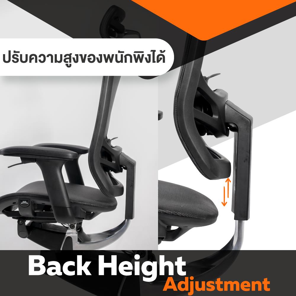 เก้าอี้เพื่อสุขภาพ ERGOTREND WISBY สีดำ