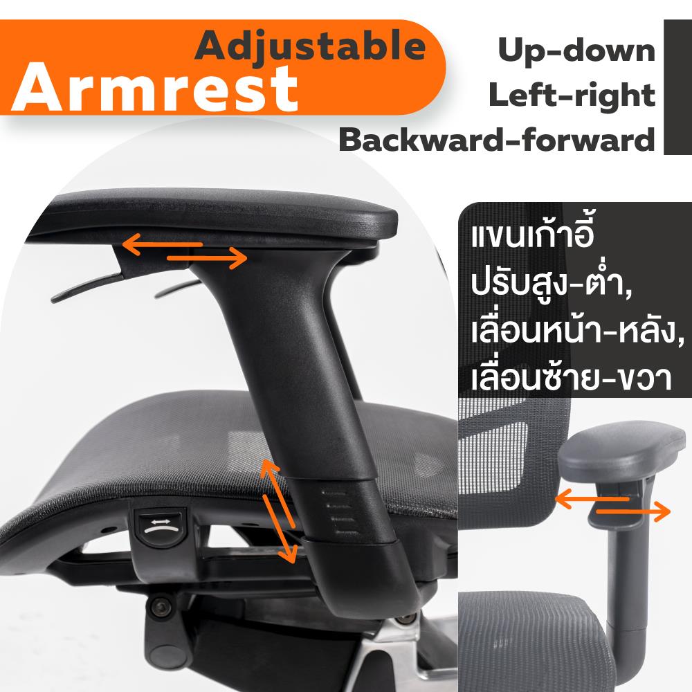 เก้าอี้เพื่อสุขภาพ ERGOTREND WISBY สีดำ