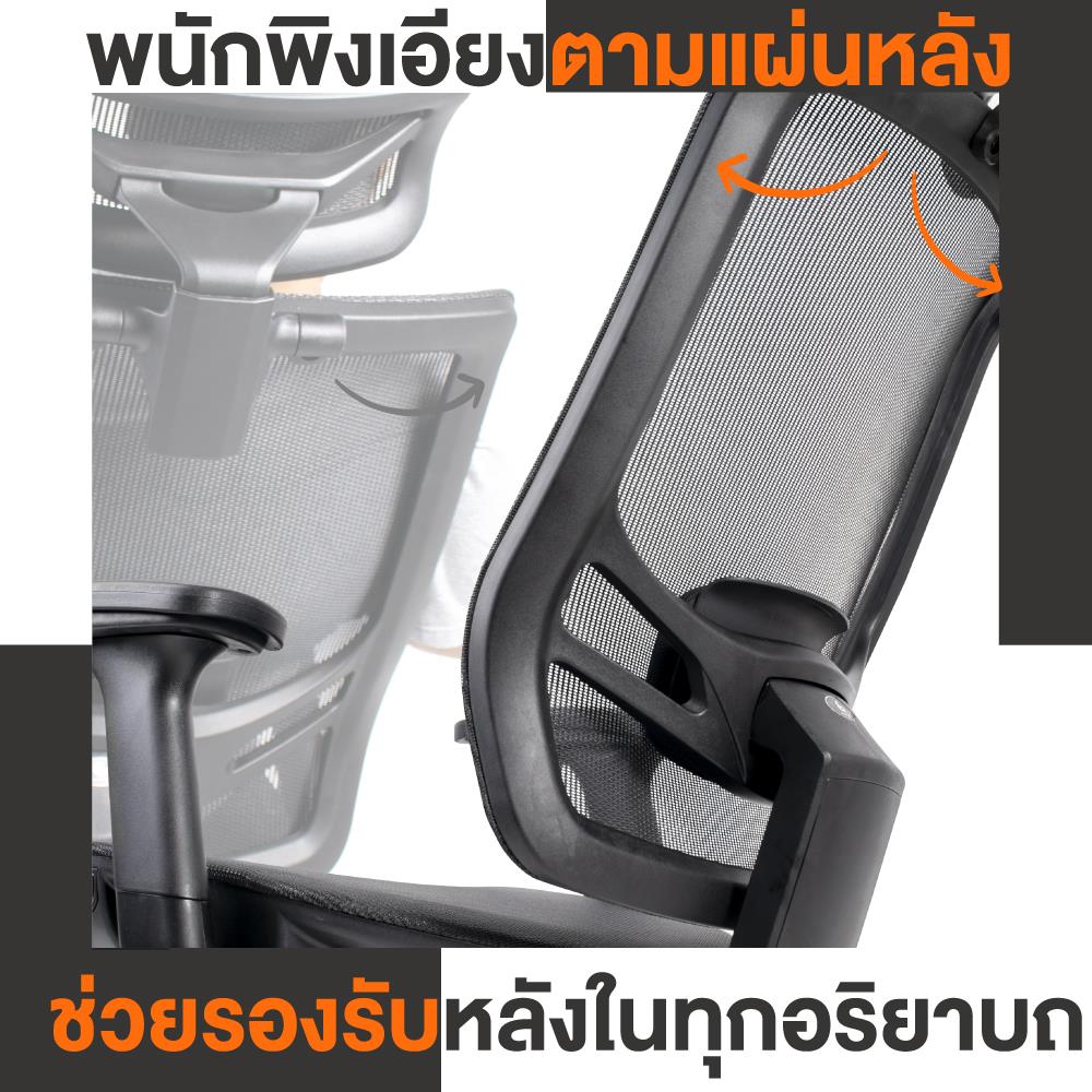 เก้าอี้เพื่อสุขภาพ ERGOTREND WISBY สีดำ