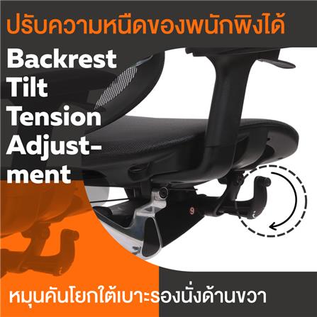 เก้าอี้เพื่อสุขภาพ ERGOTREND WISBY สีดำ_6