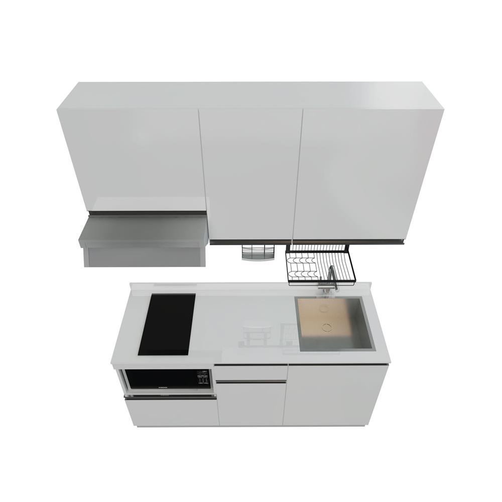 ครัวไม้สำเร็จ STARMARK BLANCE 166_R 166 ซม.