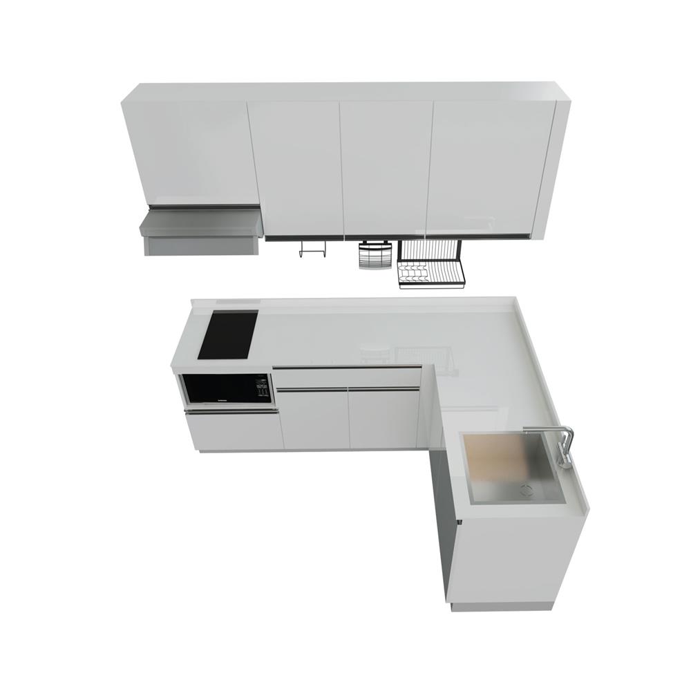 ครัวไม้สำเร็จ STARMARK BLANCE L220_R 220 ซม.