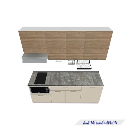 ครัวไม้สำเร็จ STARMARK CONTE 211_R_NS ซม. 211 ซม._1
