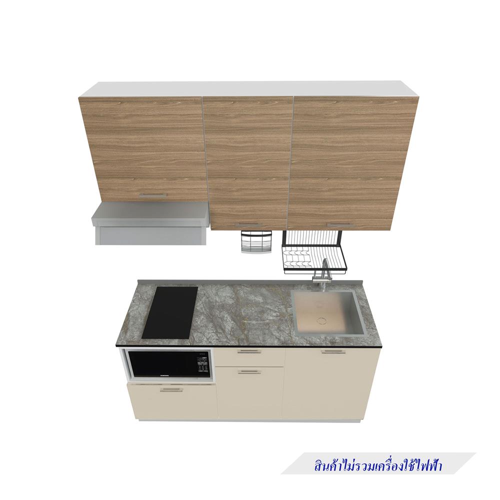 ครัวไม้สำเร็จ STARMARK CONTE 166_R 166 ซม.