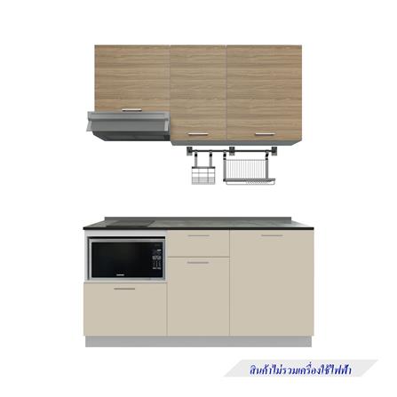 ครัวไม้สำเร็จ STARMARK CONTE 166_R_NS 166 ซม.