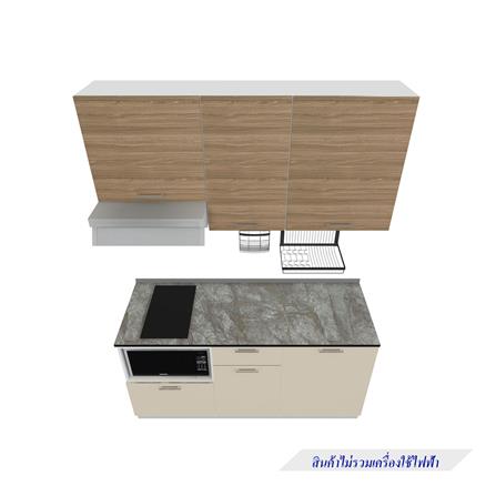 ครัวไม้สำเร็จ STARMARK CONTE 166_R_NS 166 ซม._1
