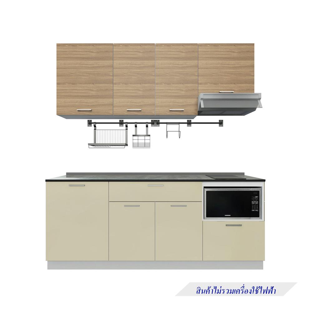 ครัวไม้สำเร็จ STARMARK CONTE 211_L_NS 211 ซม.