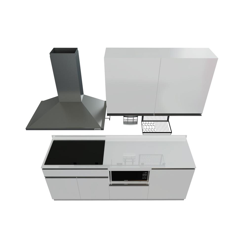 ครัวไม้สำเร็จ STARMARK BLANCE 211H_R_NS 211 ซม.