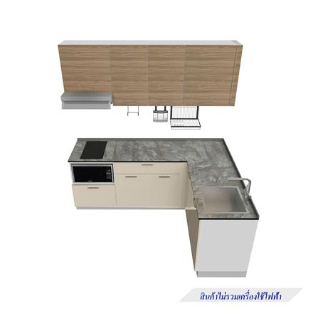 ครัวไม้สำเร็จ STARMARK CONTE L220_R 220 ซม._1