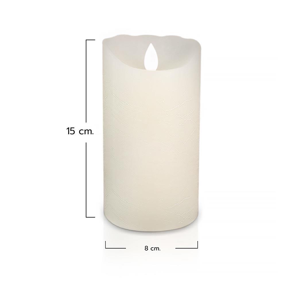 เทียน LED CLAIRE WAX REMOTE RECHARGE DIM 6 นิ้ว 0.3 วัตต์ WARMWHITE สีขาว