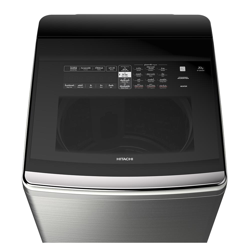 เครื่องซักผ้าฝาบน HITACHI SF-200ZGV SS 20 กก. อินเวอร์เตอร์