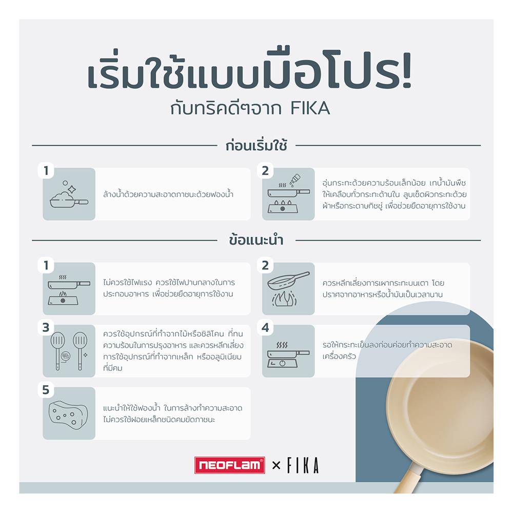 กระทะไข่ม้วน 15 ซม. NEOFLAM FIKA