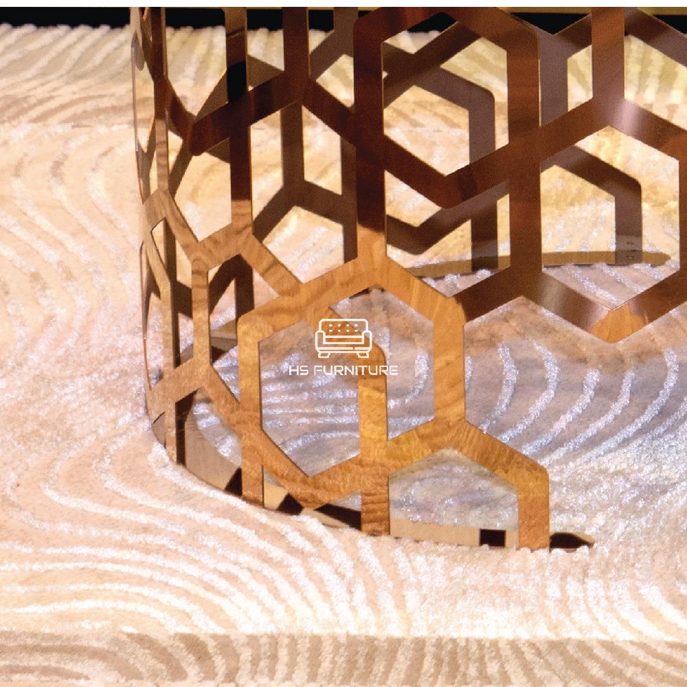 โต๊ะกลาง HS FURNITURE MALL CALLISTO สีดำ/ROSE GOLD