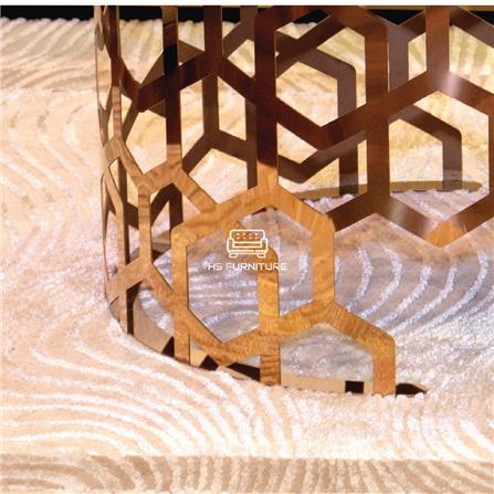 โต๊ะกลาง HS FURNITURE MALL CALLISTO สีดำ/ROSE GOLD_3