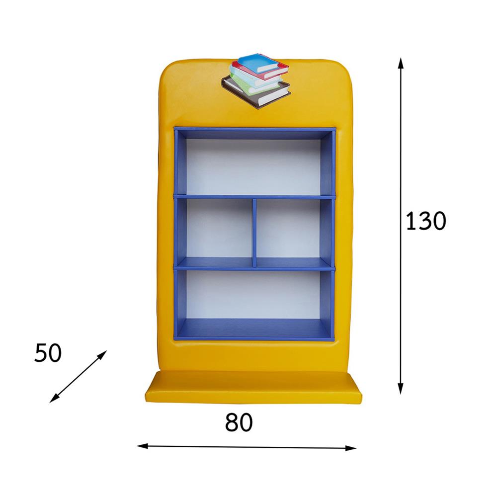 ชั้นวางของเด็ก PLAYSANOOK BOOK สีเหลือง