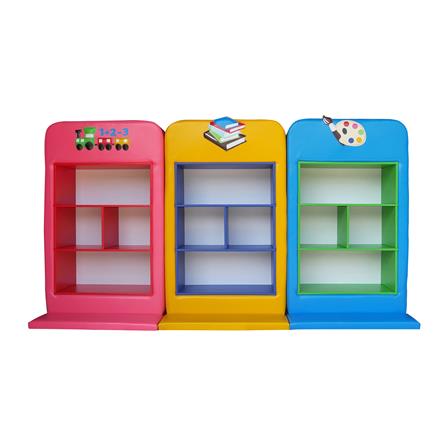 ชั้นวางของเด็ก PLAYSANOOK BOOK สีเหลือง_1