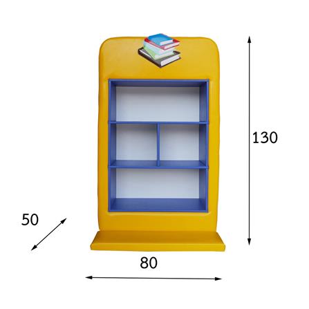 ชั้นวางของเด็ก PLAYSANOOK BOOK สีเหลือง_2