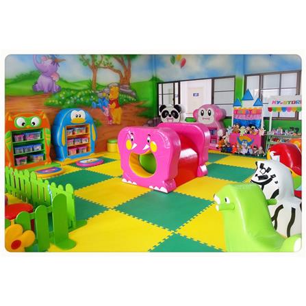 ชั้นวางของเด็ก PLAYSANOOK PENGUIN สีฟ้า/เหลือง_2