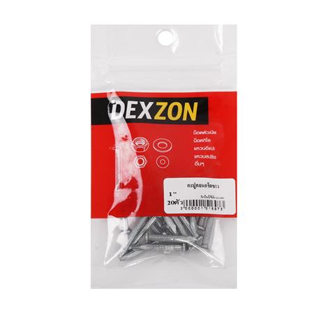 ตะปูคอนกรีตขาว DEXZON 1 นิ้ว แพ็ก 20 ชิ้น_1