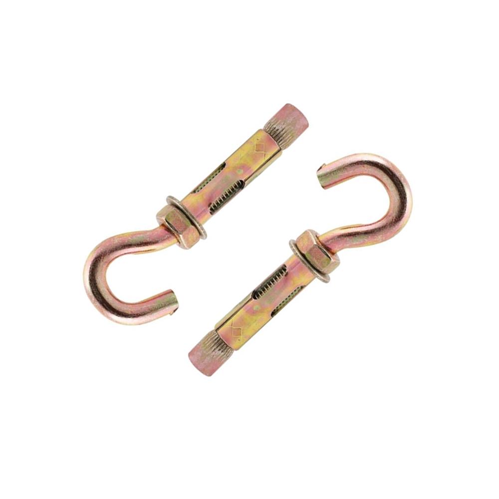 พุ๊กเหล็กพร้อมตะขอ DEXZON 10x50 มม. แพ็ก 2 ชิ้น