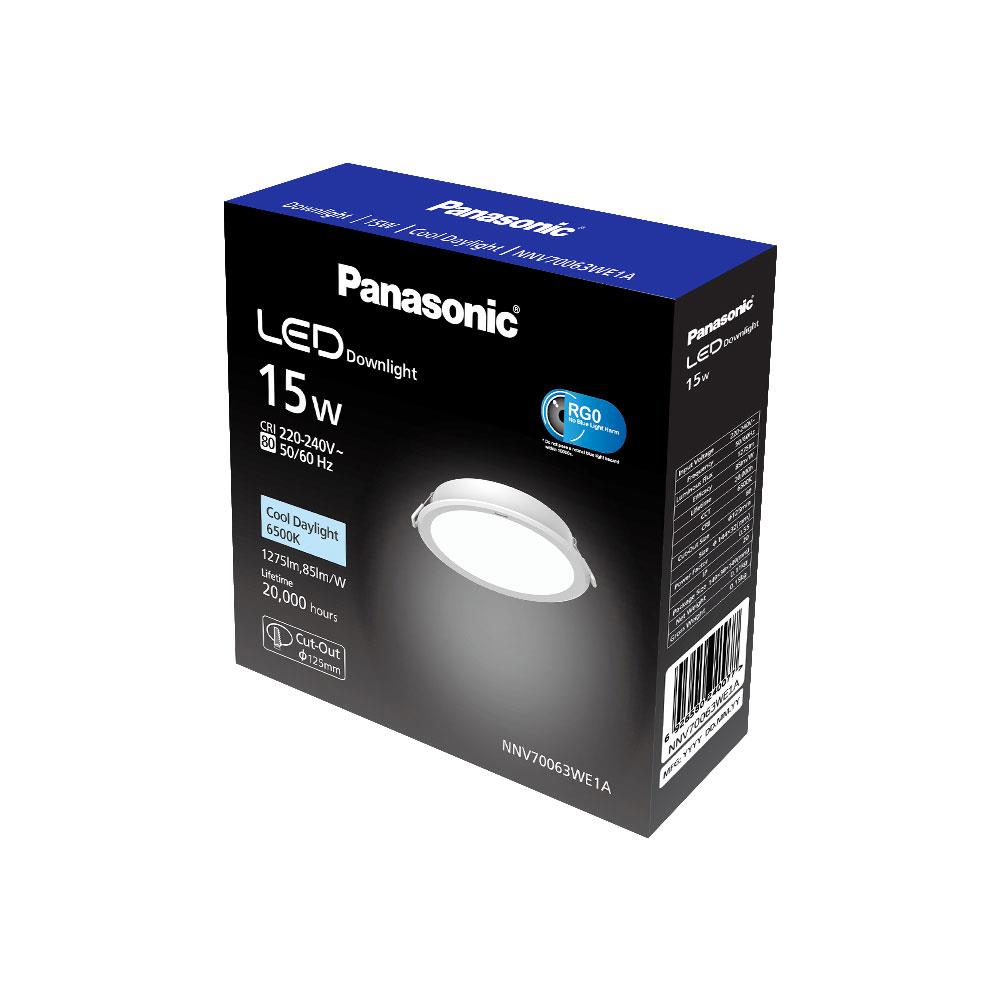 ดาวน์ไลท์ LED PANASONIC NNV70063WE1A 4.9 นิ้ว 15 วัตต์ DAYLIGHT สีขาว