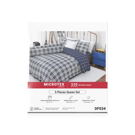 ชุดผ้าปูที่นอน 5 ฟุต 5 ชิ้น FROLINA MICROTEX DF034_3