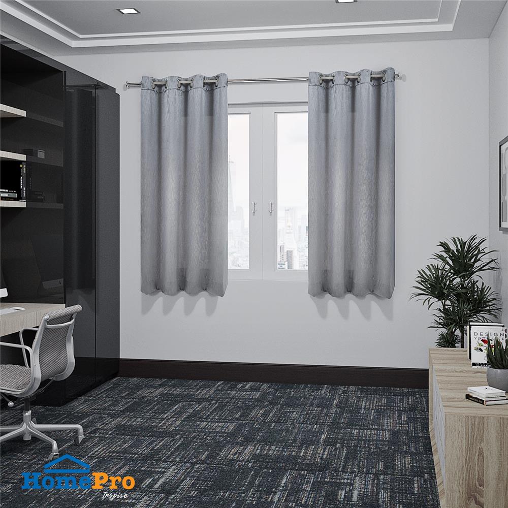 ผ้าม่าน EYELET HOME LIVING STYLE BAMFORD UV 140X160 ซม. สีเทา