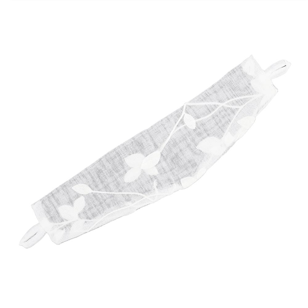 ผ้าม่านโปร่งซ่อนหู HOME LIVING STYLE DOZZA 130X160 ซม. สีขาว