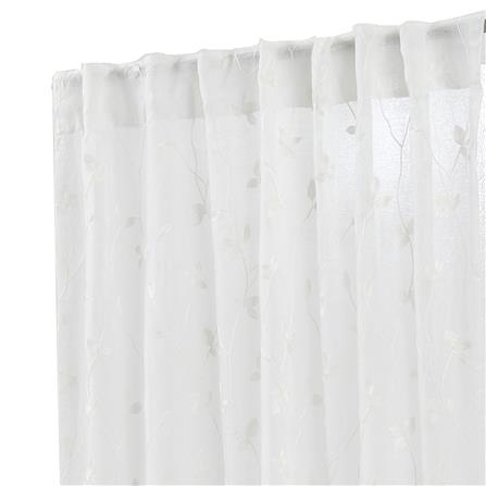 ผ้าม่านโปร่งซ่อนหู HOME LIVING STYLE DOZZA 130X160 ซม. สีขาว_1