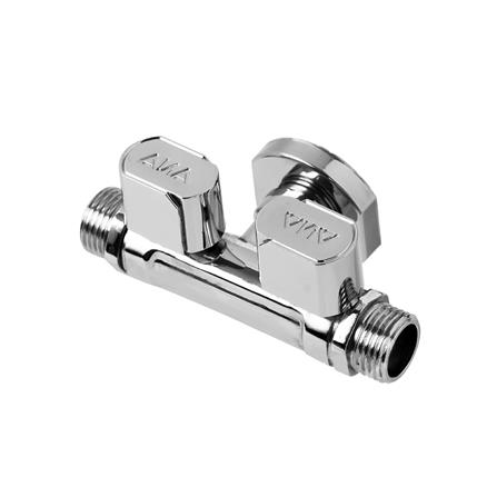 มินิบอลวาล์วสามทาง สองวาล์ว ANA 1/2 นิ้ว_1