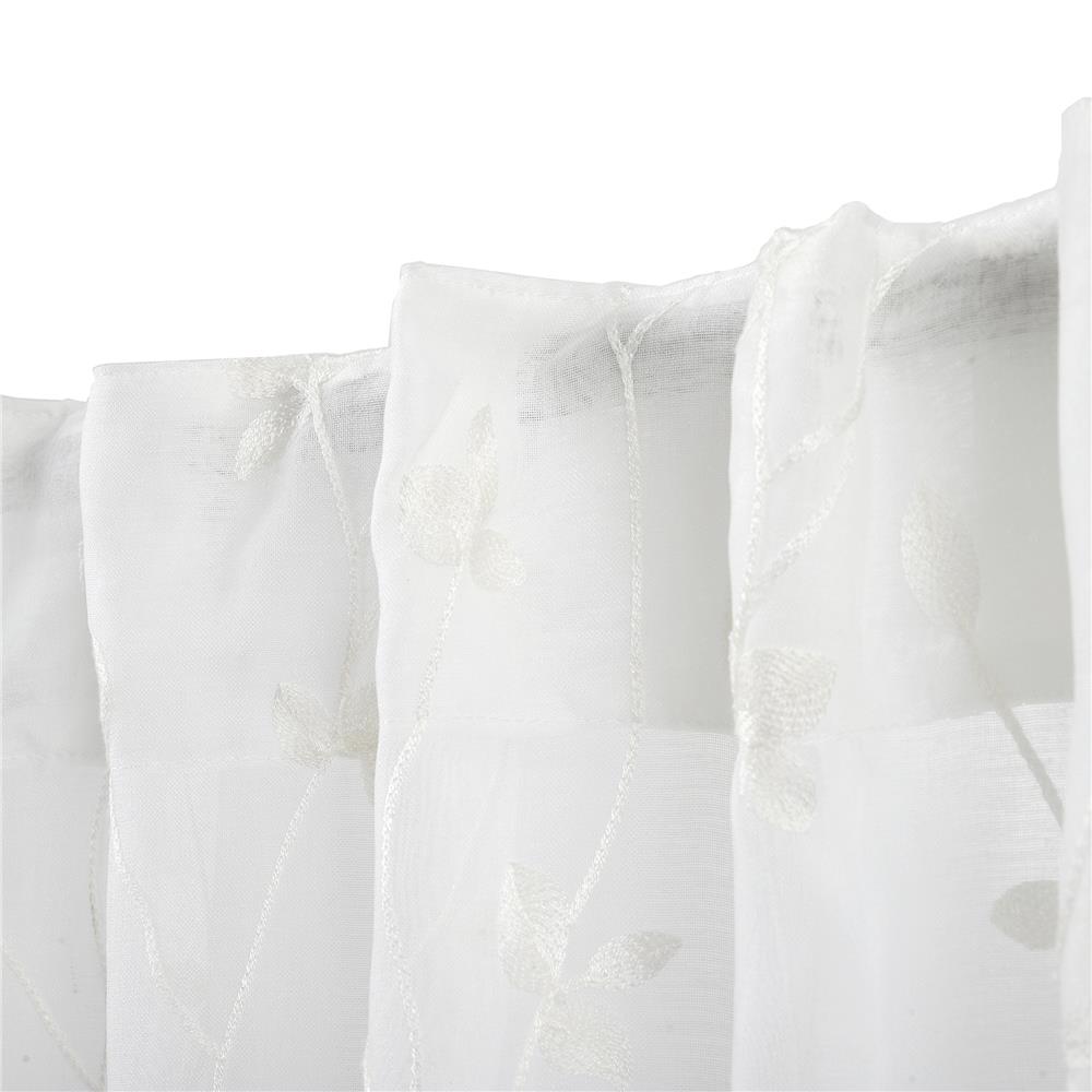 ผ้าม่านโปร่งซ่อนหู HOME LIVING STYLE DOZZA 130X220 ซม. สีขาว